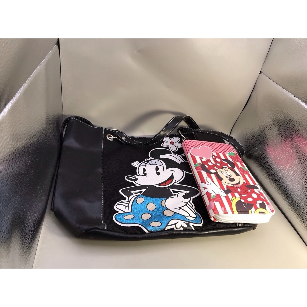 Mickey Mouse Tote With Minnie Mouse Wallet Not A Matched Set But Perfect Togethe